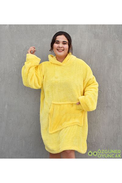 Özgüner Oyuncak Winter Cold Farewell with Warm Fleece Plush Wearable Blanket