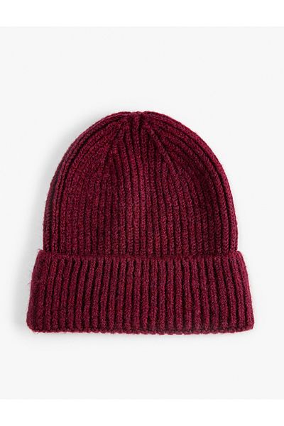 Koton Elastic Knitted Beret with Folded Edges