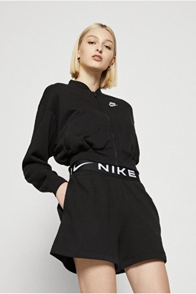 Nike Sportswear Air Fleece Kadın Siyah Şort