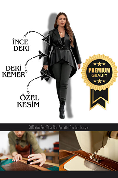 BEST HARNESS Μαύρο δερμάτινο παλτό με Dental Merit (Eye Event)