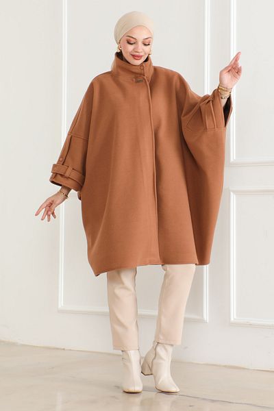 KADEEM BOHEMIAN PONCHO 2008 - Χειμερινό μοντέλο σε χρώμα βιζόν