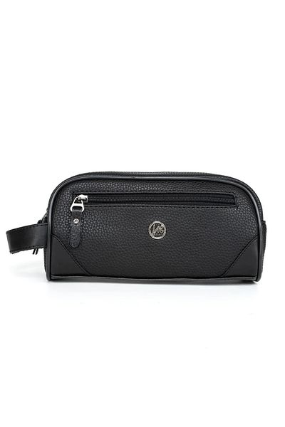 NEMO GROUP Vegan Leather Personal Shaving, Make-Up Care and Travel Bag Large Volume Handbag