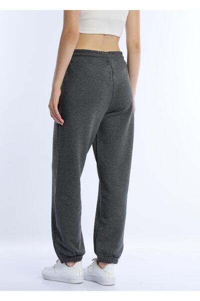 Polo State Ψηλόμεση φούτερ με 3 κλωστές χωρίς σαρδόνια, ανθρακί μελανζέ