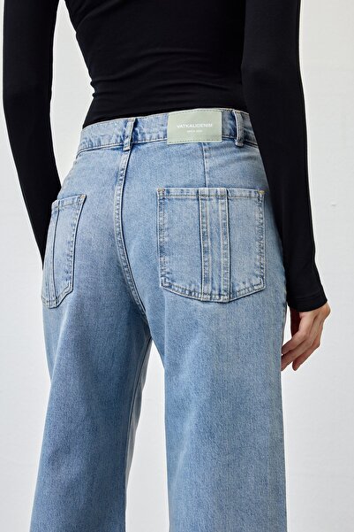 VATKALI Blugi cu picioare late - Potrivire relaxată