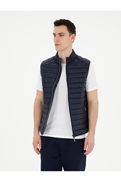 Pierre Cardin Lacivert Cropped Slim Yelek 50281903-VR033