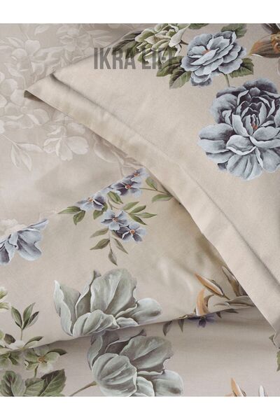 Taç Elodie Beige Satin Double Duvet Cover