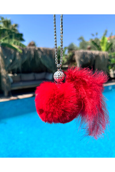 Oasis Life DİKİZ AYNA SÜSÜ DİSKO TOP PONPON VE TÜY TASARIM