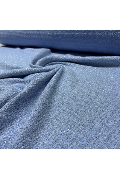 Yaren Ülker Tüvit Buklet Kumaş Simli Kışlık Eteklik Ceketlik Çift En (En 150 ...