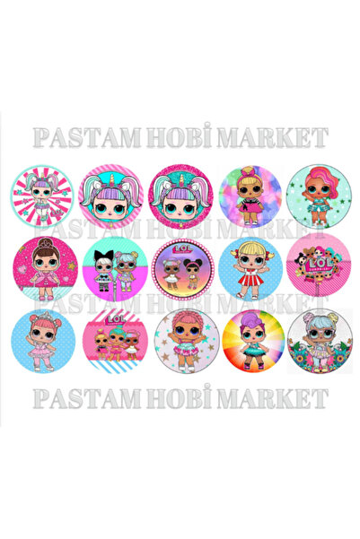 Pastam Hobi Market Lol bebek pasta kurabiye üzeri yenilebilir baskı
