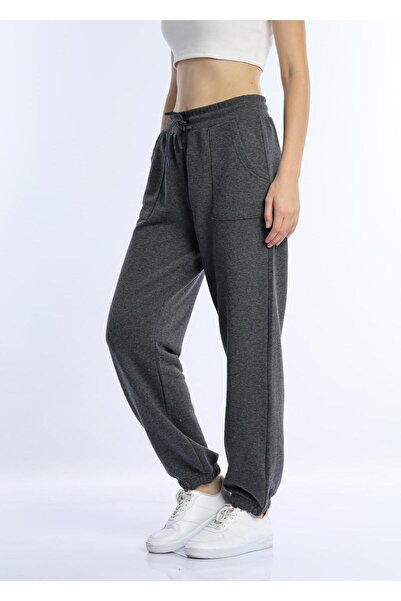 Polo State Ψηλόμεση φούτερ με 3 κλωστές χωρίς σαρδόνια, ανθρακί μελανζέ