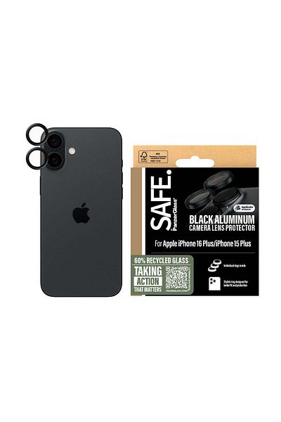 PanzerGlass iPhone 16 |   16 Plus Compatible Black Camera Protector