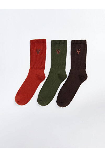 LC Waikiki جوارب رجالية مطرزة Lcwk مكونة من 3 قطع