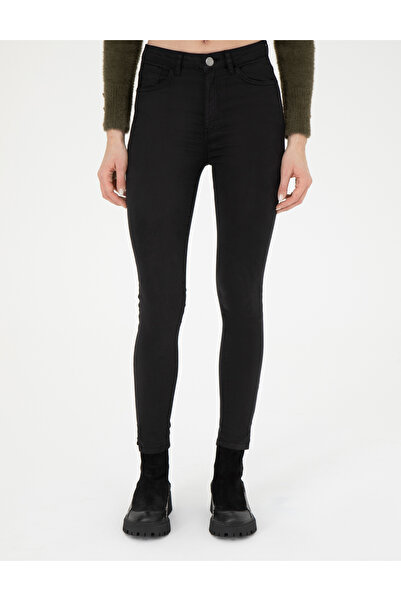 Pierre Cardin Black Skinny Fit Canvas Trousers 50273389 -Vr046