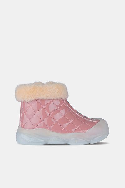 Vicco Girl's First Step Luminous Boots (Wide Fit to Get Full Number)