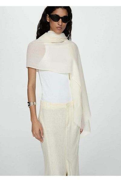 MANGO Woman Drapierter Schal