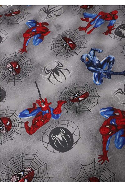 Gasel Home ÖRÜMCEK ADAM PAMUKLU ÇARŞAFI LASTİKLİ TEK KİŞİLİK NEVRESİM TK. (SPİDERMAN)