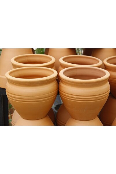 Tunç Botanik Antik Saksı - El Yapımı Doğal Çömlek