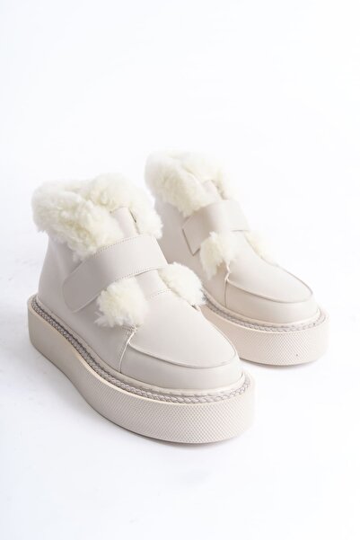 TRENDELLA Women's Beige Boots