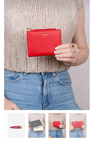 Grande محفظة يد من الجلد الطبيعي