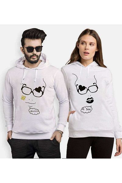 Tshirthane Hello Lover Combinations Hooded Couple Combination
