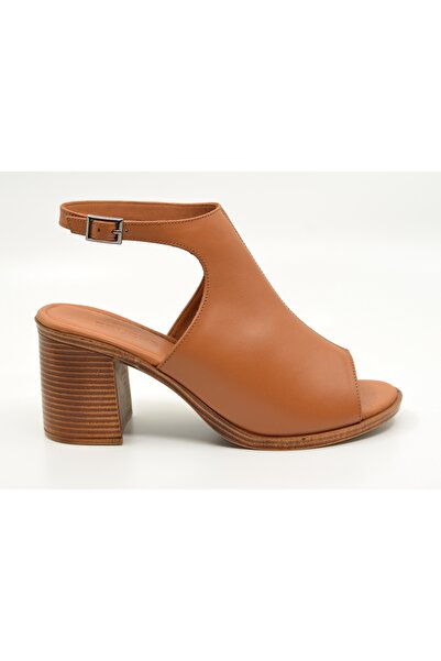 Bruchs El yapımı 1. Sınıf HAKİKİ DERİ topuklu kadın sandalet
