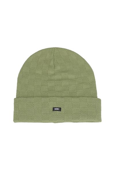 Vans Check Tall Cuff Beanie Unisex Green Beanie