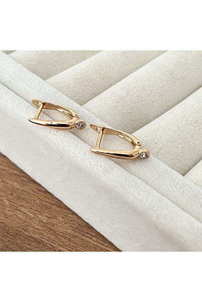 ATELİER GİZEM Xuping kararmaz rose gold çelik çocuk küpesi