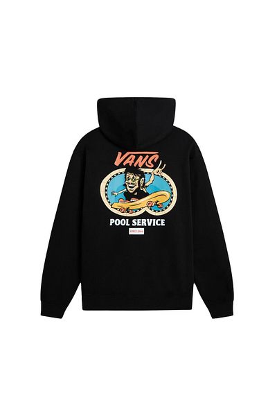 Vans Мъжки черен суитшърт Pool Service Loose Po