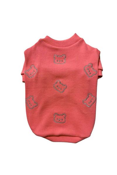 GedyCo Bear Peach Patterned Small Breed Dog Sweatshirt