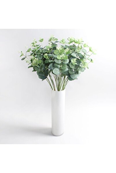 Tunç Botanik YAPAY ÇİÇEK OKALİPTUS - 16 DALLI 50 CM DEKORASYON BİTKİSİ