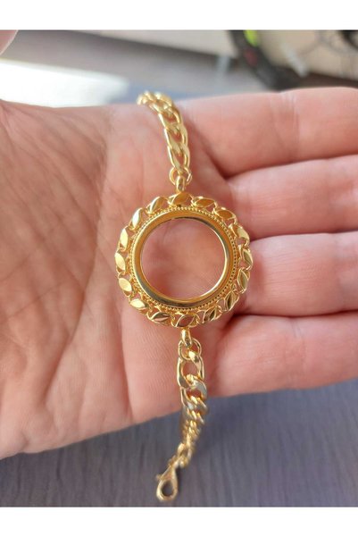 GEZERGOLD TAKI Yarım Kümbet Bileklik Künye 24ayar Kaplama