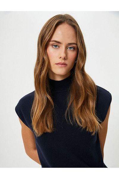 Koton Turtleneck Knitwear Top Sleeveless
