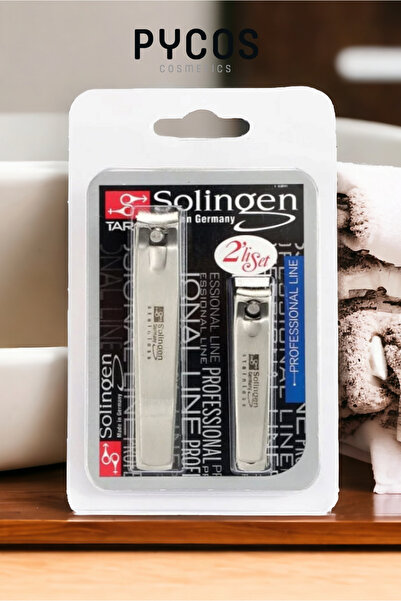PYCOS COSMETICS Solingen %100 Çelik, Paslanmaz İkili Tırnak Makası Seti