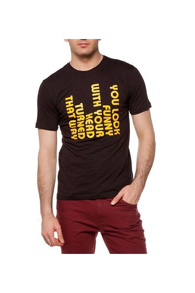 Tshirthane Your Look Funny Ανδρικό μπλουζάκι με στάμπα Slim Fit Slim Fit