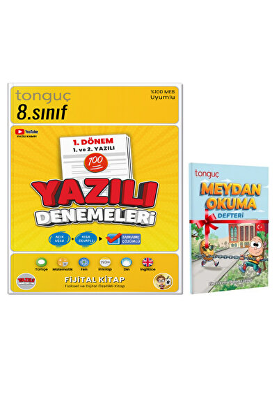 Tonguç Yayınları 8. Sınıf Yazılı Denemeleri 1. Dönem 1 ve 2. Yazılı ve Meydan...
