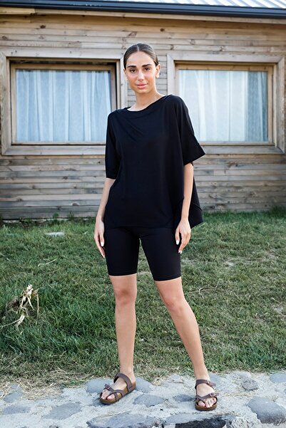 Gils Butik Black Casual Blouse - Wide Fit