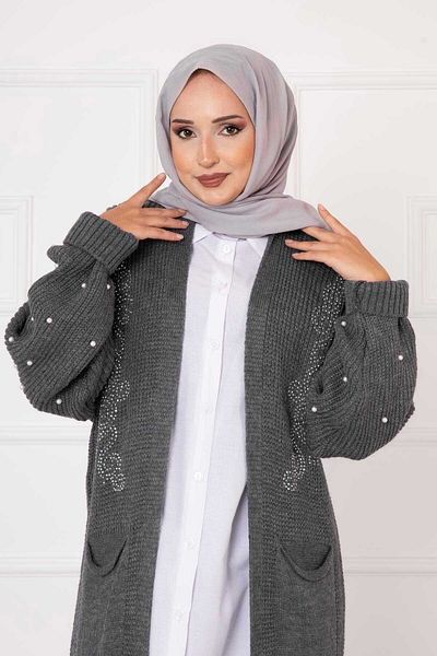 EBRUTESETTÜR Thessaloniki Knit Pearl Detailed Cardigan