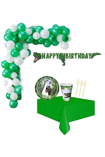 CANSIN Wild Jurassic Birthday Set for 8 Persons