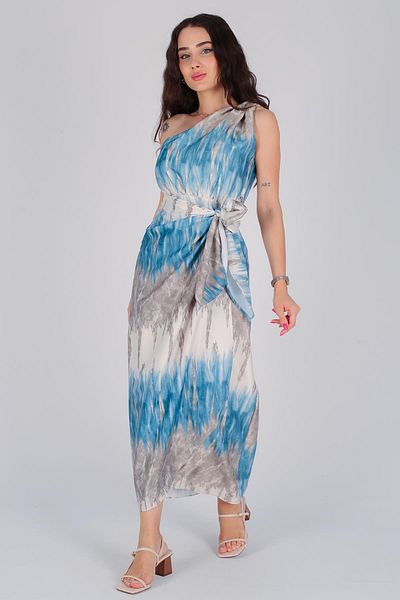 FACETTE Rochie de damă din satin cu un singur umăr