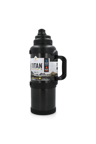 manna Titan Stainless Steel Carry Handle Water Bottle 4 Liter