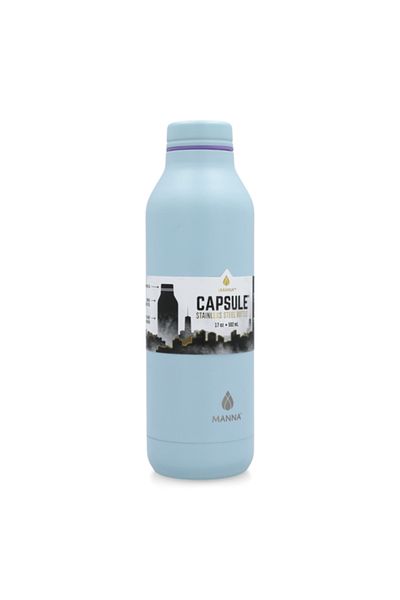 manna Capsule Powder Sky Stainless Steel Water Bottle 502ml