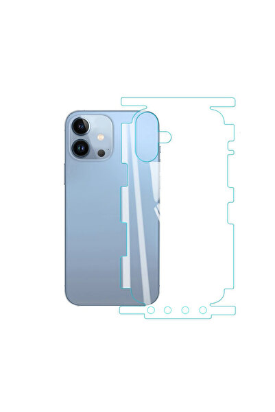NANOSPACE Apple iPhone 16 Plus İle Uyumlu Şeffaf Full Body Jelatin Şeffaf Kap...