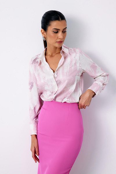Sateen قميص كاجوال منقوش من PUDRA
