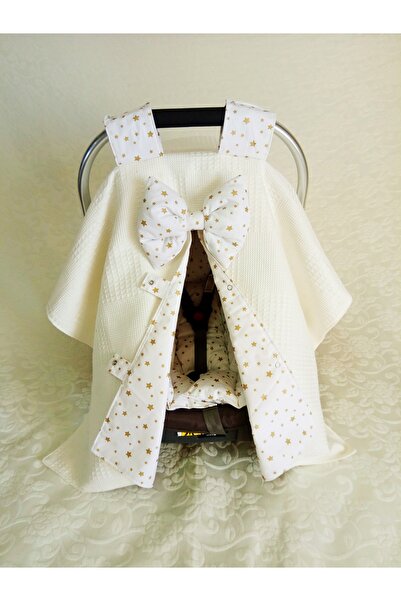 Wenaris Çift taraflı puset örtüsü puset minderi puset çarşafı 3 parça