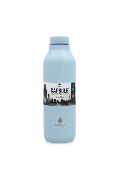 manna Capsule Powder Sky Stainless Steel Water Bottle 502ml
