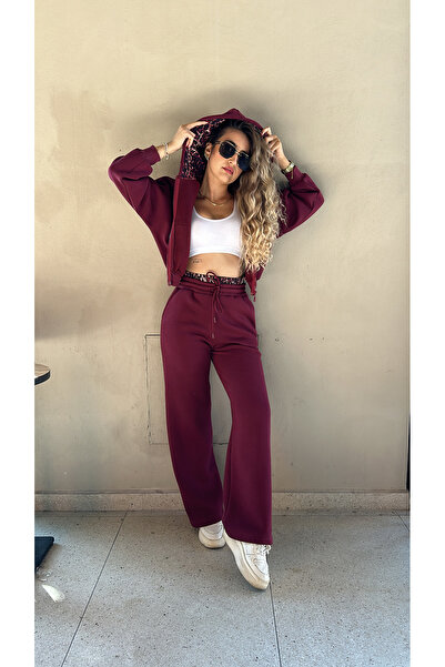 SS CHOİCE Leopard Detailed Tracksuit Suit