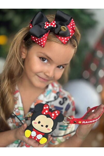 QUEEN AKSESUAR Χαριτωμένη βασίλισσα Μίνι Μάους με φιόγκο, φανταχτερό στέμμα, ...