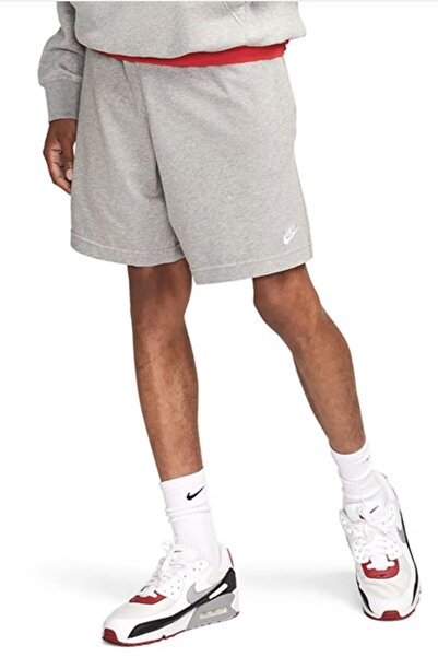Nike Club Erkek Gri Pamuklu Günlük Şort