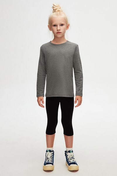 LOVETTI UniSex KidS SeaSonal T-Shirt - Dark Gray, Crew Neck, Long Sleeve
