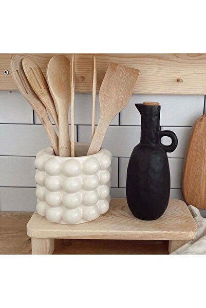 gözde hobi Vază Bubble din beton - Suport pentru linguri, ghiveci, vază albă model H&m Bumble